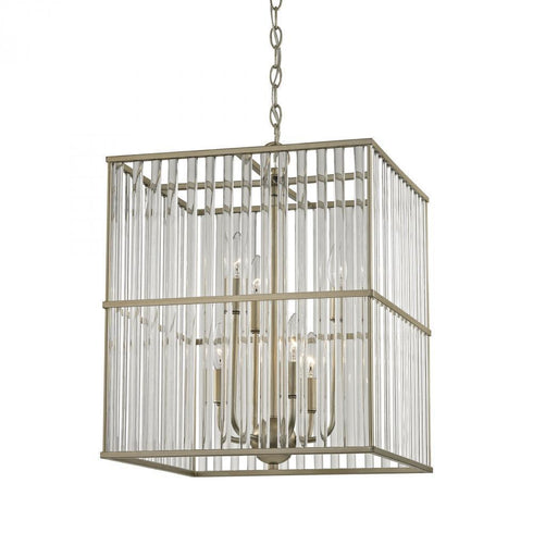 Elk Ridley 6 Light Chandelier In Aged Silver With Model: 81097/6