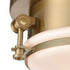 Elk Riley 1 Light Flush Mount In Satin Brass With Model: 16092/1