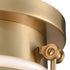Elk Riley 1 Light Flush Mount In Satin Brass With Model: 16092/1