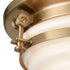 Elk Riley 2 Light Flush Mount In Satin Brass With Model: 16093/2