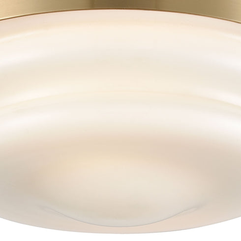 Elk Riley 2 Light Flush Mount In Satin Brass With Model: 16093/2