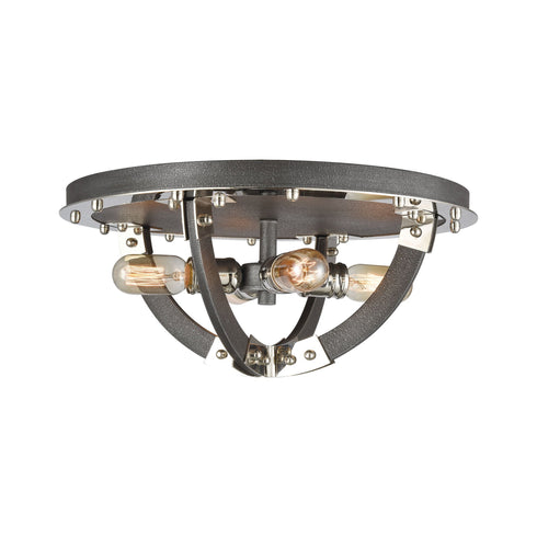 Elk Rivetedplate Flush Mount Model: 15233/4