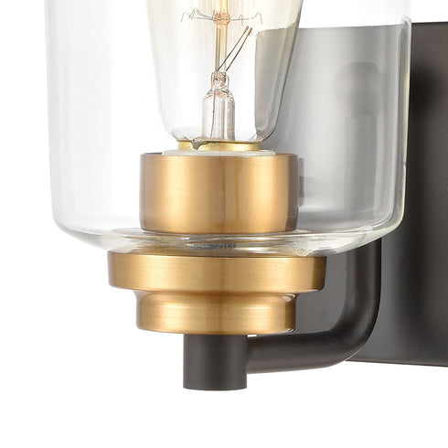 Elk Robins 1 Light Vanity Light In Matte Black Model: 46610/1