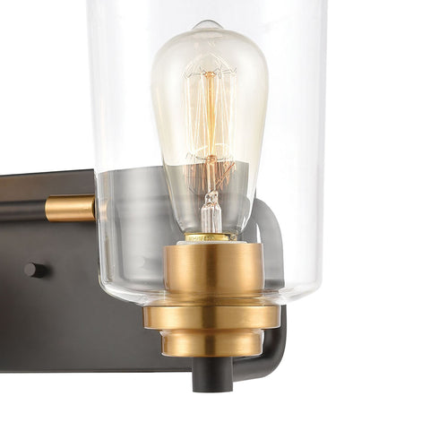 Elk Robins 2 Light Vanity Light In Matte Black Model: 46611/2