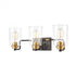 Elk Robins 3 Light Vanity Light In Matte Black Model: 46612/3