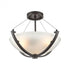 Elk Roebling 3 Light Semi Flush Mount In Oil Model: 55082/3