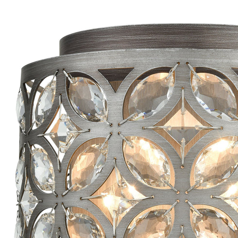 Elk Rosslyn 2 Light Sconce In Weathered Zinc And Model: 12160/2