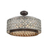 Elk Rosslyn 6 Light Chandlier In Weathered Zinc Model: 12164/6