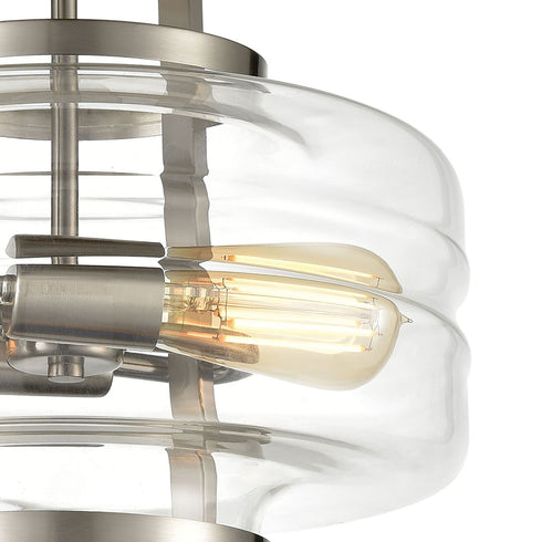 Elk Rover 2 Light Semi Flush Mount In Satin Model: 85282/2
