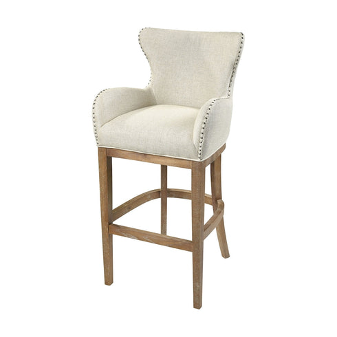 Elk Roxie Cream Linen Bar Chair Model: 1204-032