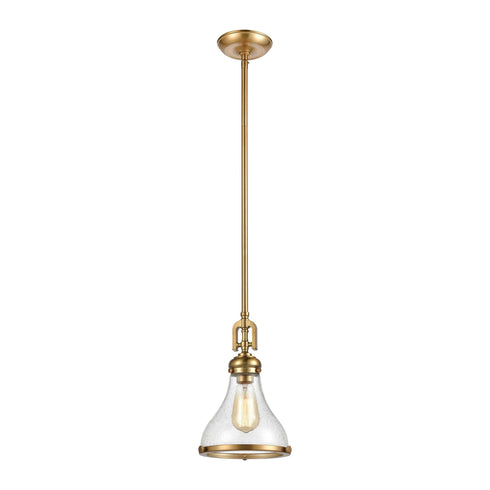 Elk Rutherford 1 Light Mini Pendant In Satin Model: 57370/1
