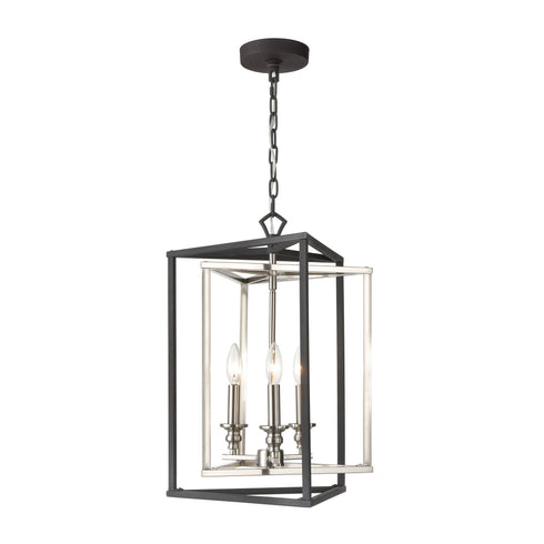 Elk Salinger 3 Light Pendant In Charcoal Model: 12235/3