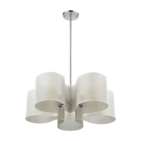 Elk Santa Barbara 5 Light Chandelier In Polished Model: 60154/5