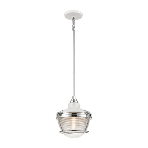 Elk Seaway Passage 1 Light Mini Pendant In White Model: 16525/1