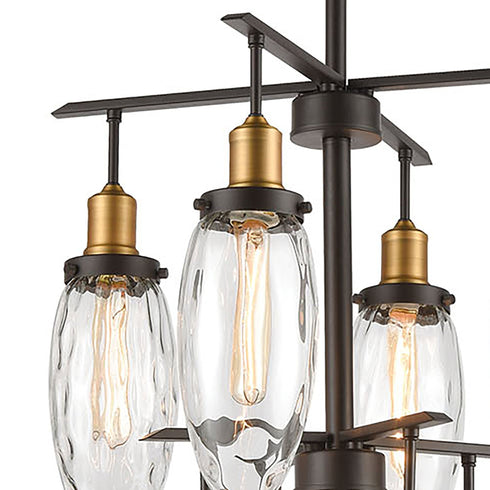 Elk Shinzu 9 Light Chandelier In Oil Rubbed Model: 16328/9