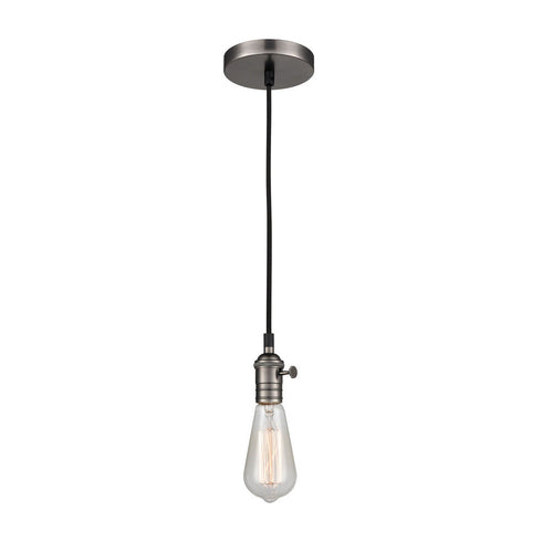 Elk Socket Pendant 1 Light Mini Pendant In Chrome Model: 1201-026