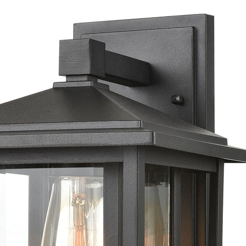 Elk Solitude 1 Light Sconce In Matte Black With Model: 87130/1