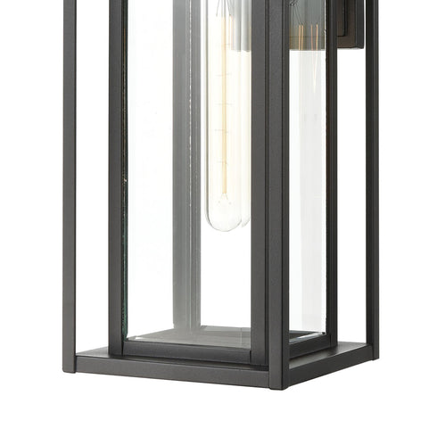 Elk Solitude 1 Light Sconce In Matte Black With Model: 87134/1