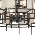 Elk Spanish Alabaster 6 Light Chandlier In Dark Model: 33145/6