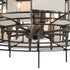 Elk Spanish Alabaster 8 Light Chandlier In Dark Model: 33146/8