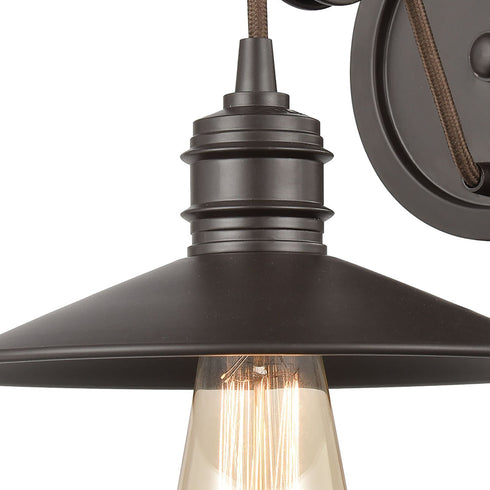 Elk Spindle Wheel 1 Light Vanity Light In Oil Model: 69084/1