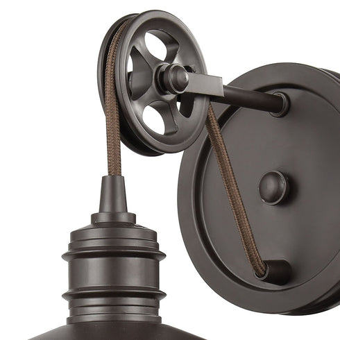 Elk Spindle Wheel 1 Light Vanity Light In Oil Model: 69084/1