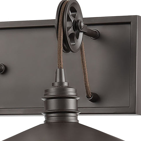 Elk Spindle Wheel 3 Light Vanity Light In Oil Model: 69086/3
