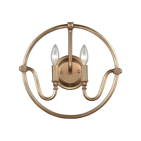 Elk Stanton 2 Light Wall Lamp In Matte Gold Model: 12840/2