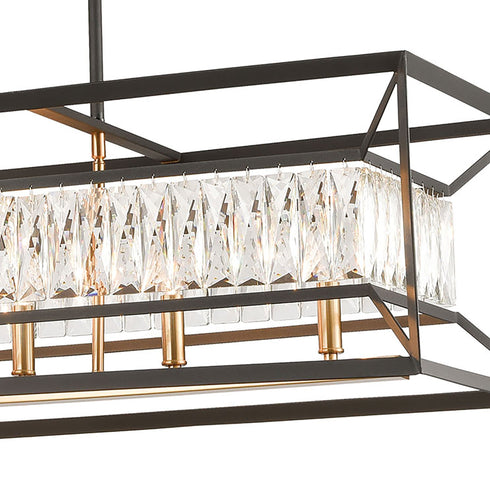 Elk Starlight 6 Light Linear Chandelier In Model: 11186/6