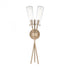 Elk Stix 2 Light Sconce In Light Wood With Seedy Model: 57281/2