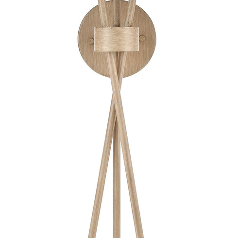 Elk Stix 2 Light Sconce In Light Wood With Seedy Model: 57281/2