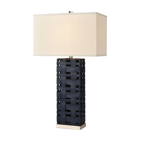 Elk Strapped Down Table Lamp In Polished Nickel Model: D4522