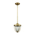 Elk Sturgis 1 Light Mini Pendant In Satin Brass Model: 33120/1
