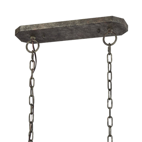 Elk Summerton 6 Light Linear Chandelier In Washed Model: 33192/6