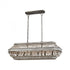 Elk Summerton 6 Light Linear Chandelier In Washed Model: 33192/6