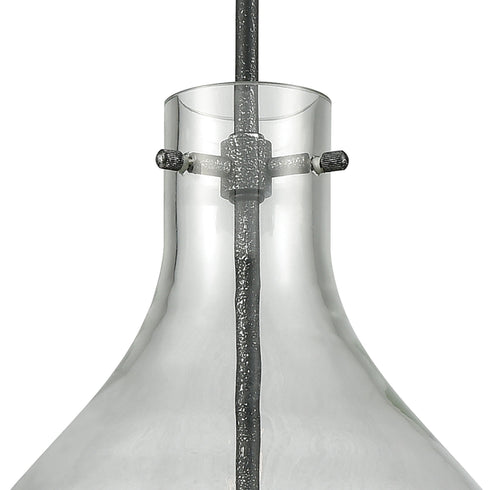 Elk Sunderland 1 Light Mini Pendant In Silvered Model: 56640/1