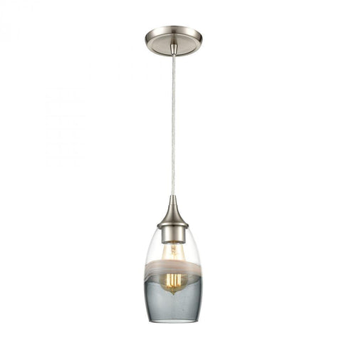 Elk Sutter Creek 1 Light Mini Pendant In Satin Model: 25098/1