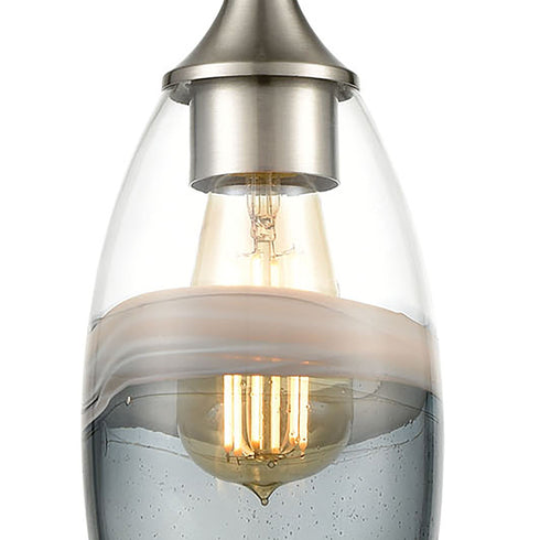 Elk Sutter Creek 1 Light Mini Pendant In Satin Model: 25098/1