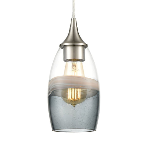 Elk Sutter Creek 1 Light Mini Pendant In Satin Model: 25098/1