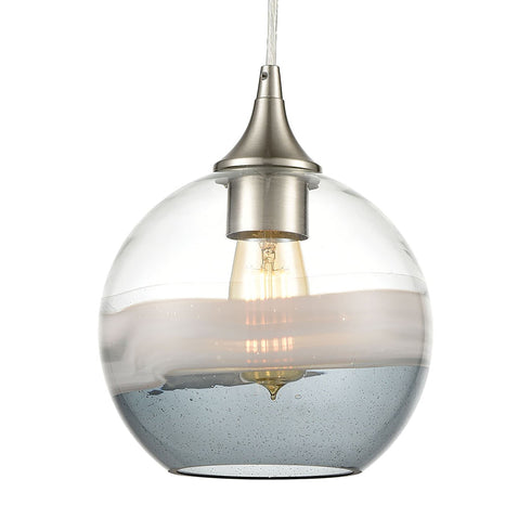 Elk Sutter Creek 1 Light Mini Pendant In Satin Model: 25099/1