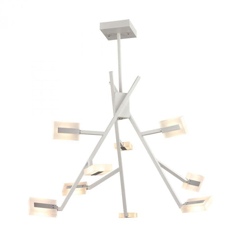 Elk Svelta 9 Light Chandelier In Matte Silver Model: 50015/9