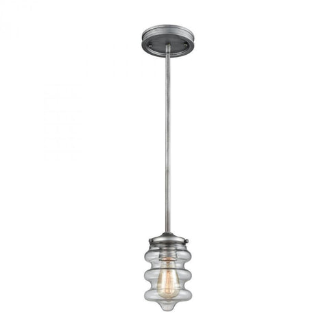 Elk Synchronis 1 Light Mini Pendant In Weathered Model: 16170/1