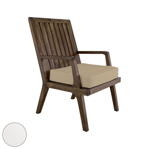 Elk Teak Armchair Cushion In White Model: 2317010WO