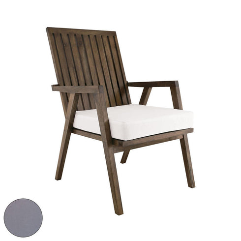 Elk Teak Garden Patio Chair Cushion In Grey Model: 2317014GO