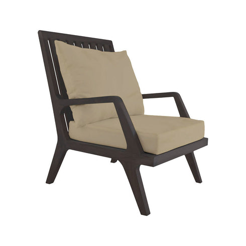 Elk Teak Patio Lounge Chair Cushions In Cream (2 Model: 2317012S-CO