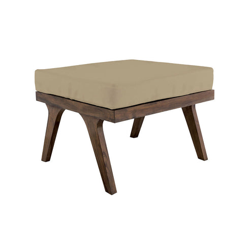 Elk Teak Square Ottoman Cushion In Cream Model: 2317009CO