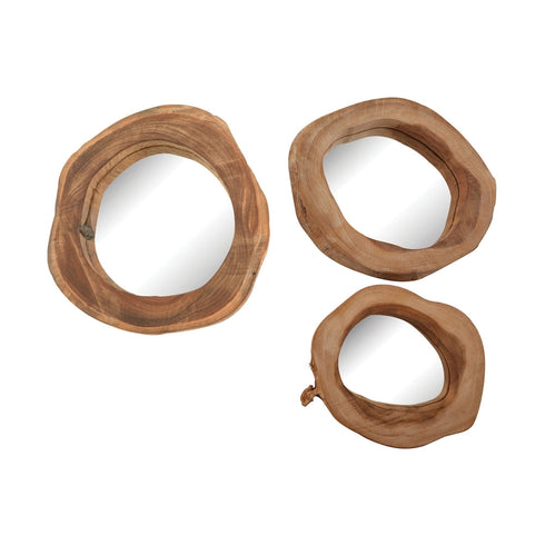 Elk Teak Wood Mirrors (set Of 3) Model: 162-017/S3