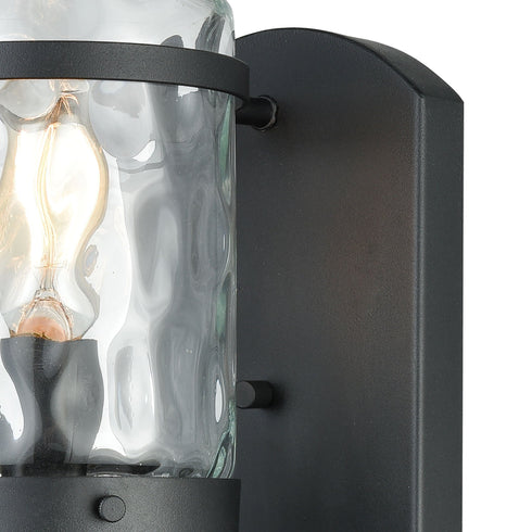 Elk Torch 1 Light Outdoor Wall Lamp In Charcoal Model: 45400/1