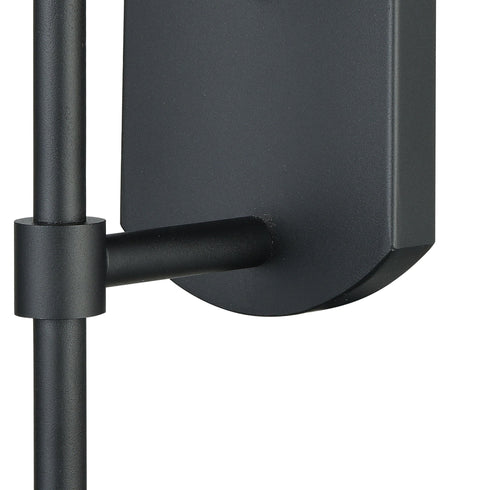 Elk Torch 1 Light Outdoor Wall Lamp In Charcoal Model: 45400/1