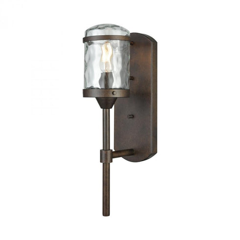 Elk Torch 1 Light Outdoor Wall Lamp In Hazelnut Model: 45410/1